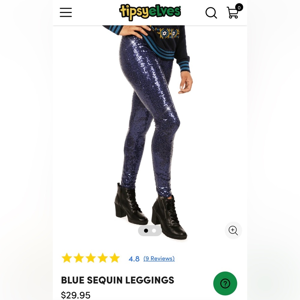TipsyElves sequined leggings - Picture 2 of 4